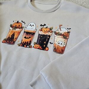 Pumpkin & Ghost Graphic Sweatshirt